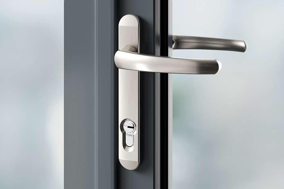 Door handles brushed stainless steel