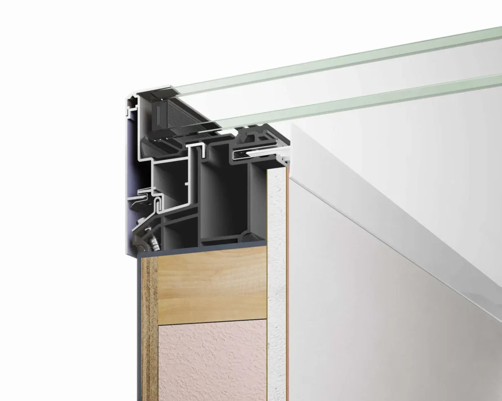 Korniche Flat Glass Rooflight Cutaway Profile - Double Glazing