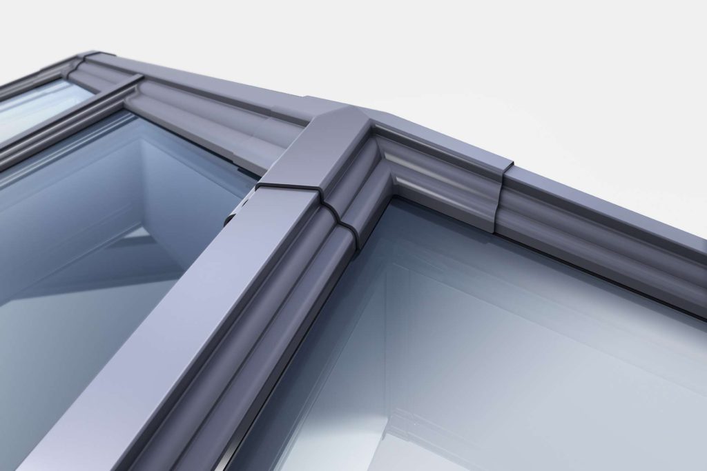 Roof lantern glazed in seconds