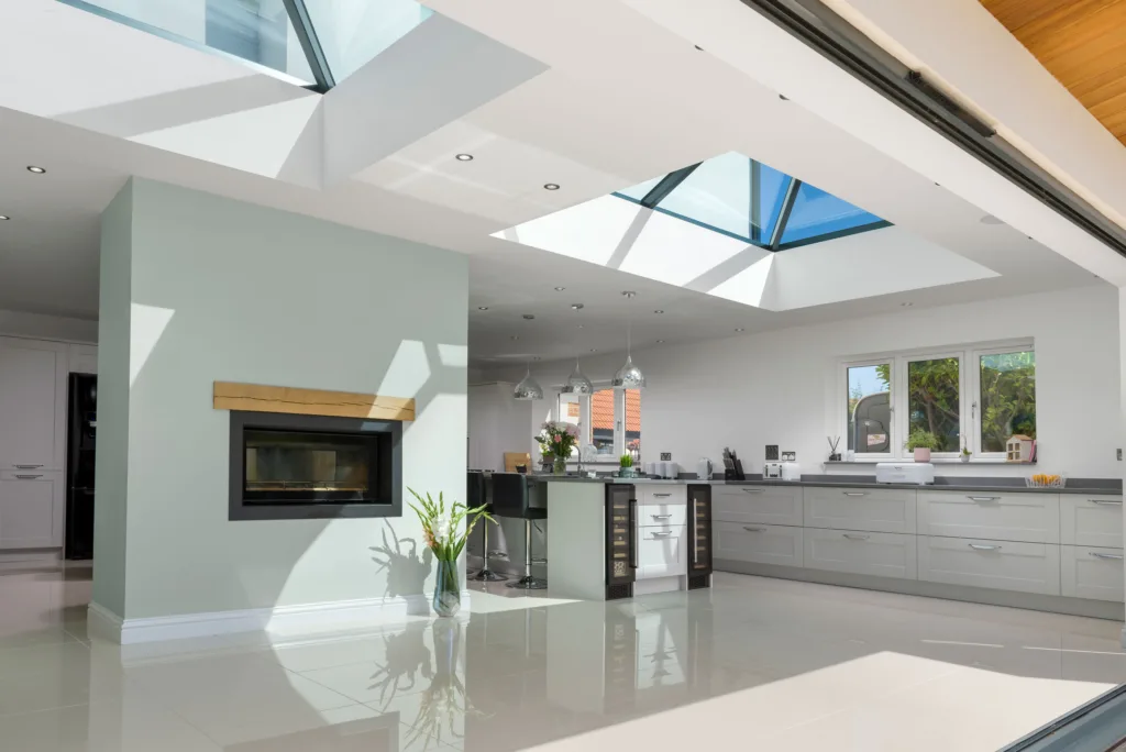 Double Korniche Roof Lantern view from inside the home