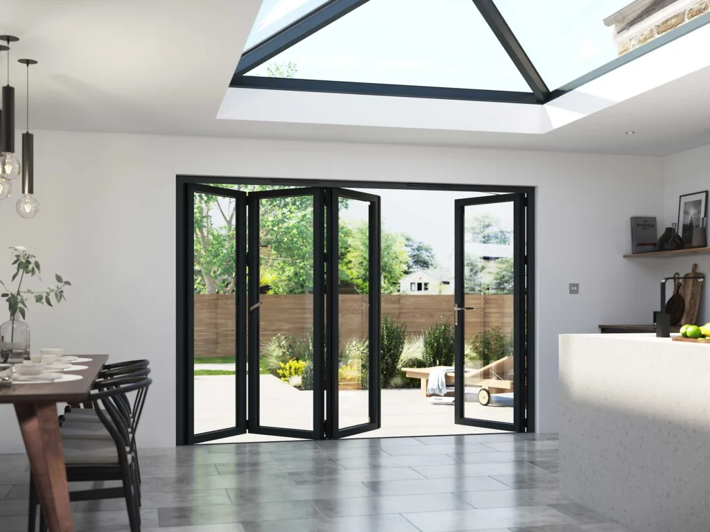 Korniche Bifolding Door and Large Roof Lantern